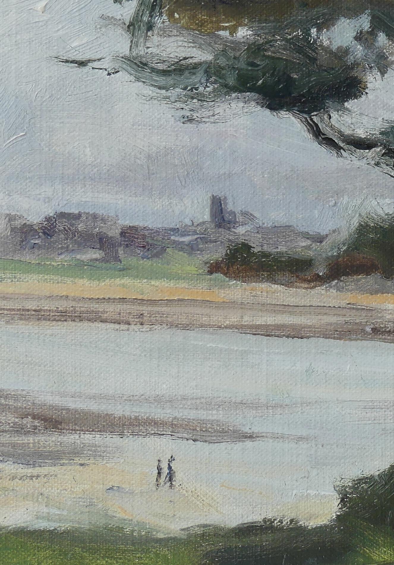 Trébeurden in the distance by Valérie de Sarrieu - Landscape painting, nature For Sale 5