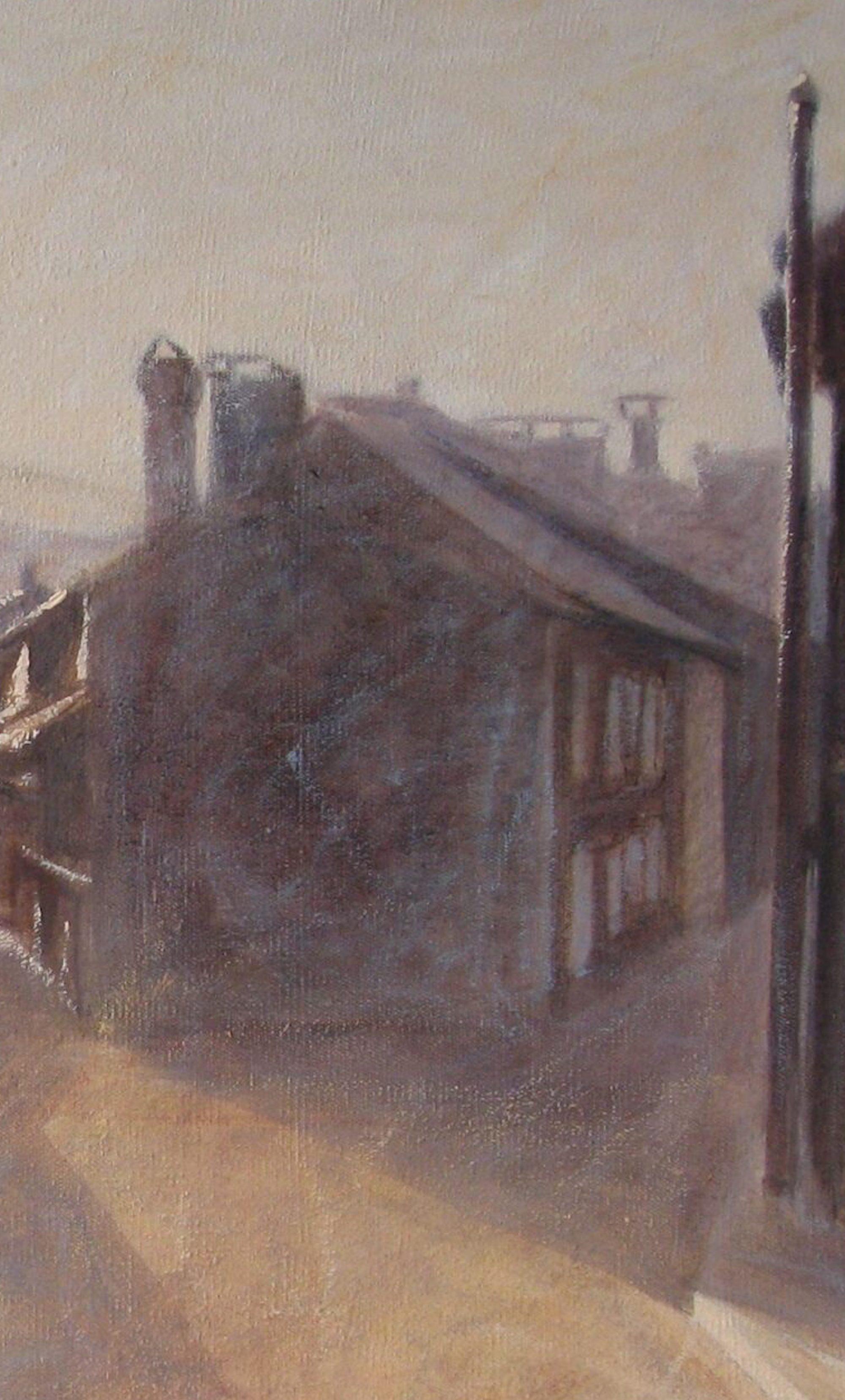 Zwei Brüder von Valérie de Sarrieu - Öl auf leinwand malerei, landschaft, pastell im Angebot 3