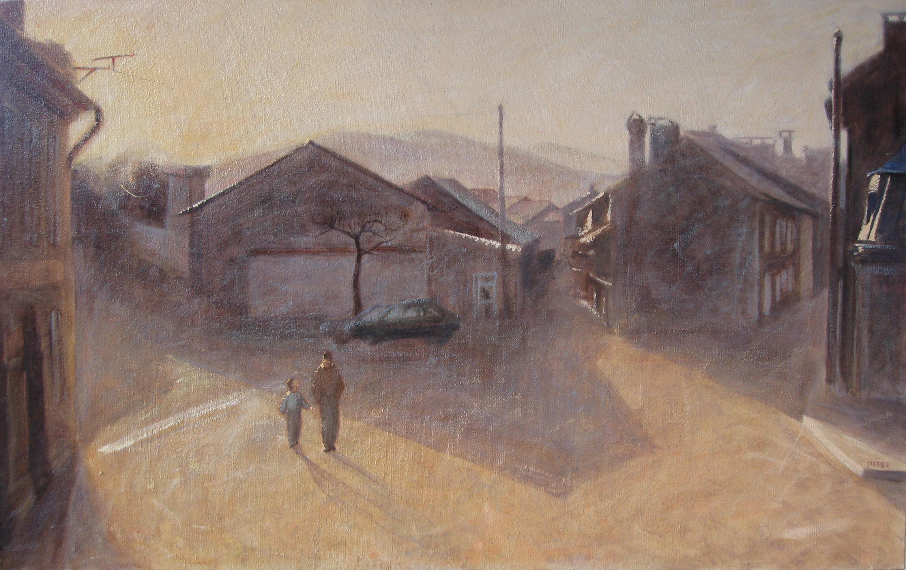 Zwei Brüder von Valérie de Sarrieu - Öl auf leinwand malerei, landschaft, pastell