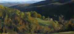 Woods of Auzas - contemporary landscape painting, Occitanie, Southern France