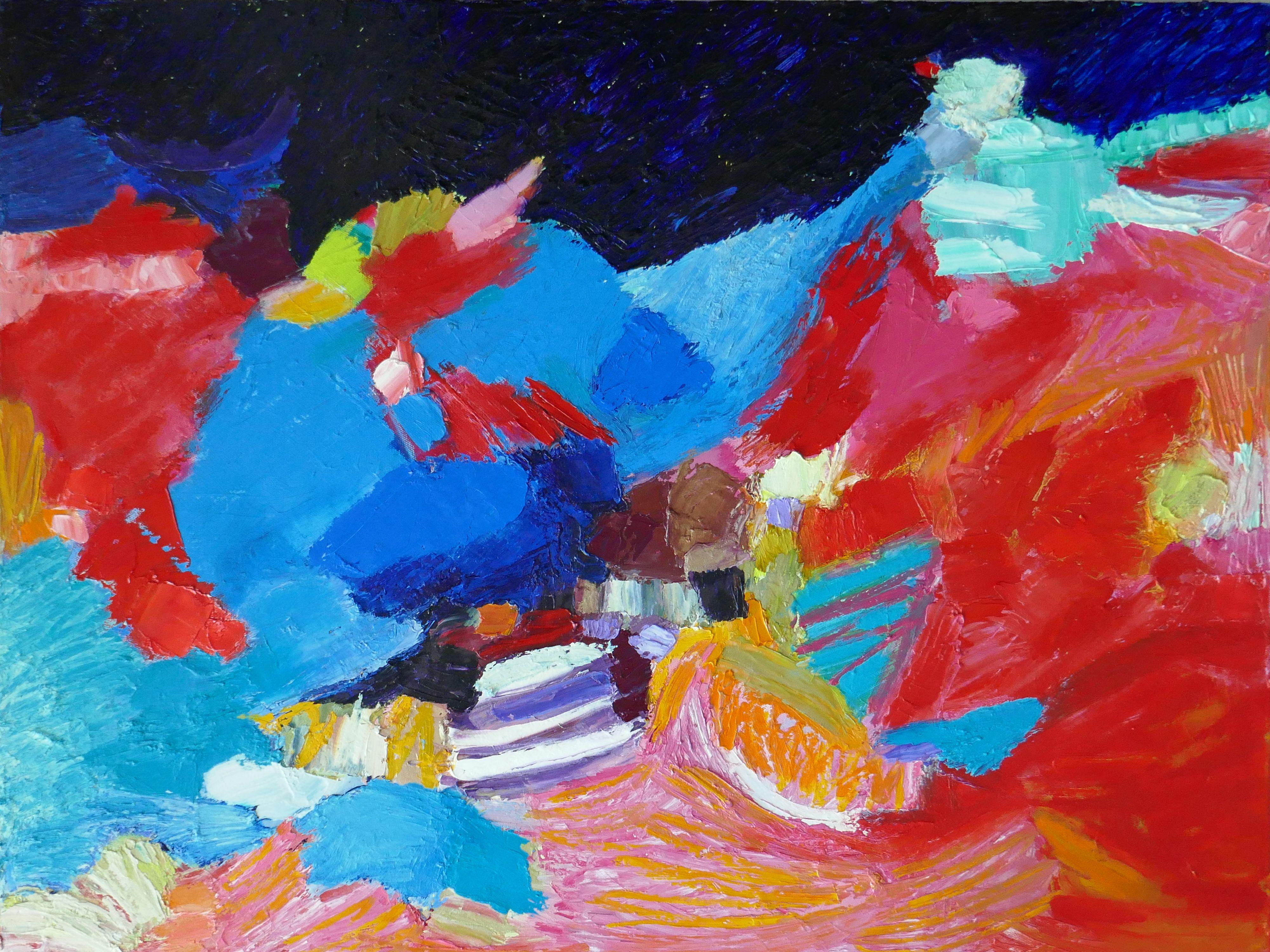 Valerie Erichsen Thomson Abstract Painting - Beached, Painting, Oil on Canvas