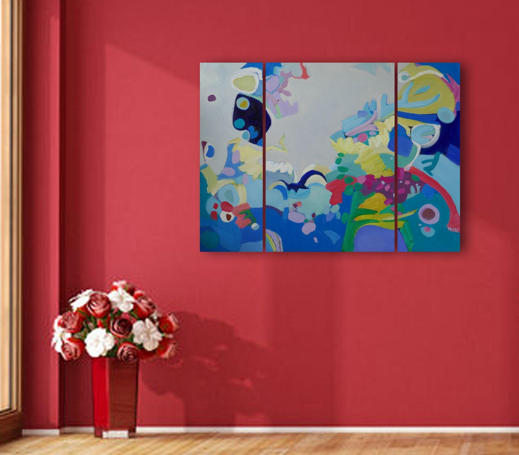 Paradise II  Triptych, Painting, Oil on Canvas 1