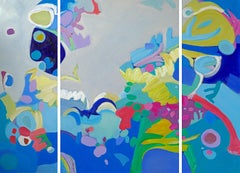 Paradise II  Triptych, Painting, Oil on Canvas