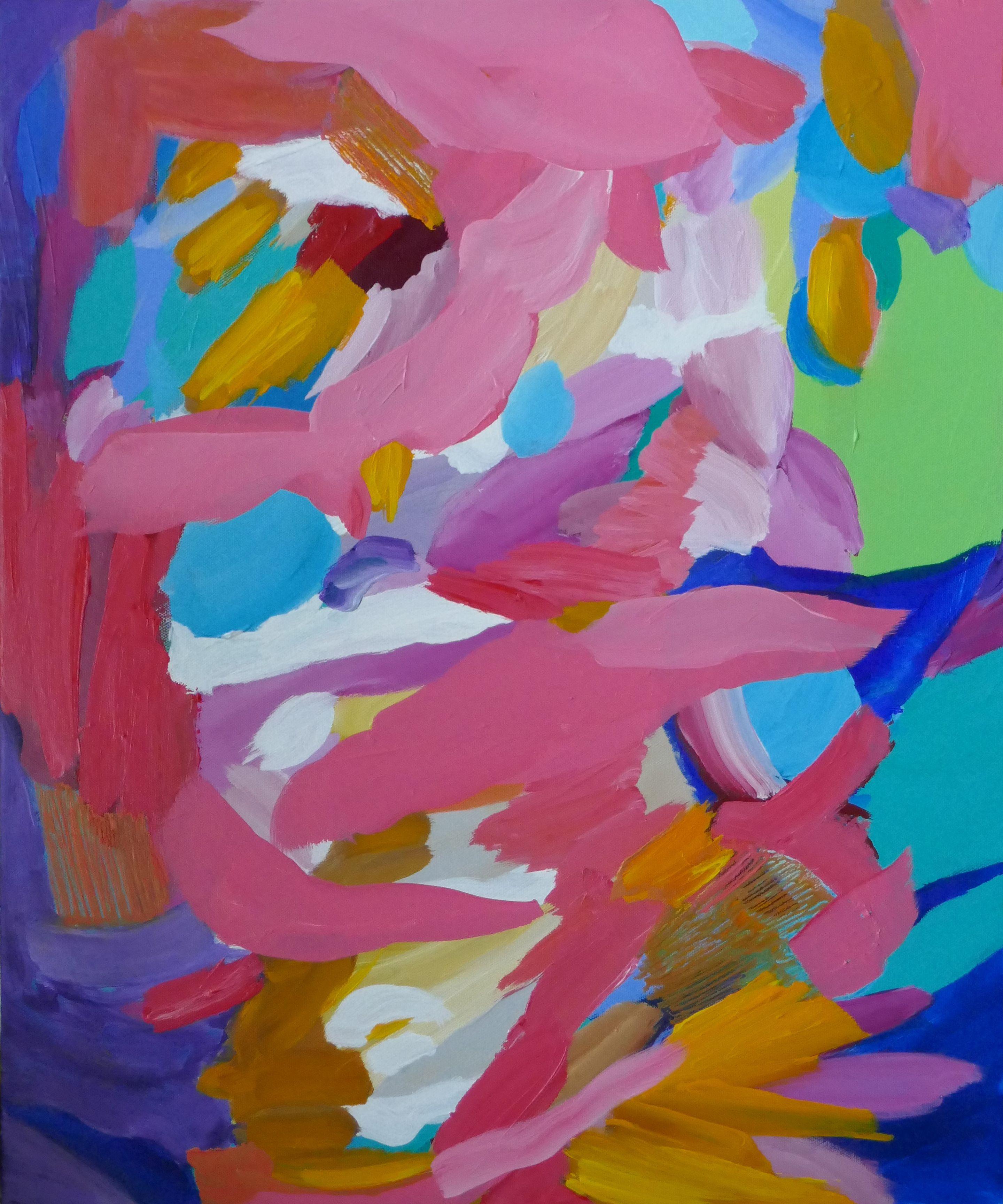 Valerie Erichsen Thomson Abstract Painting – Some Kinda Wonderful, Painting, Acrylic on Canvas