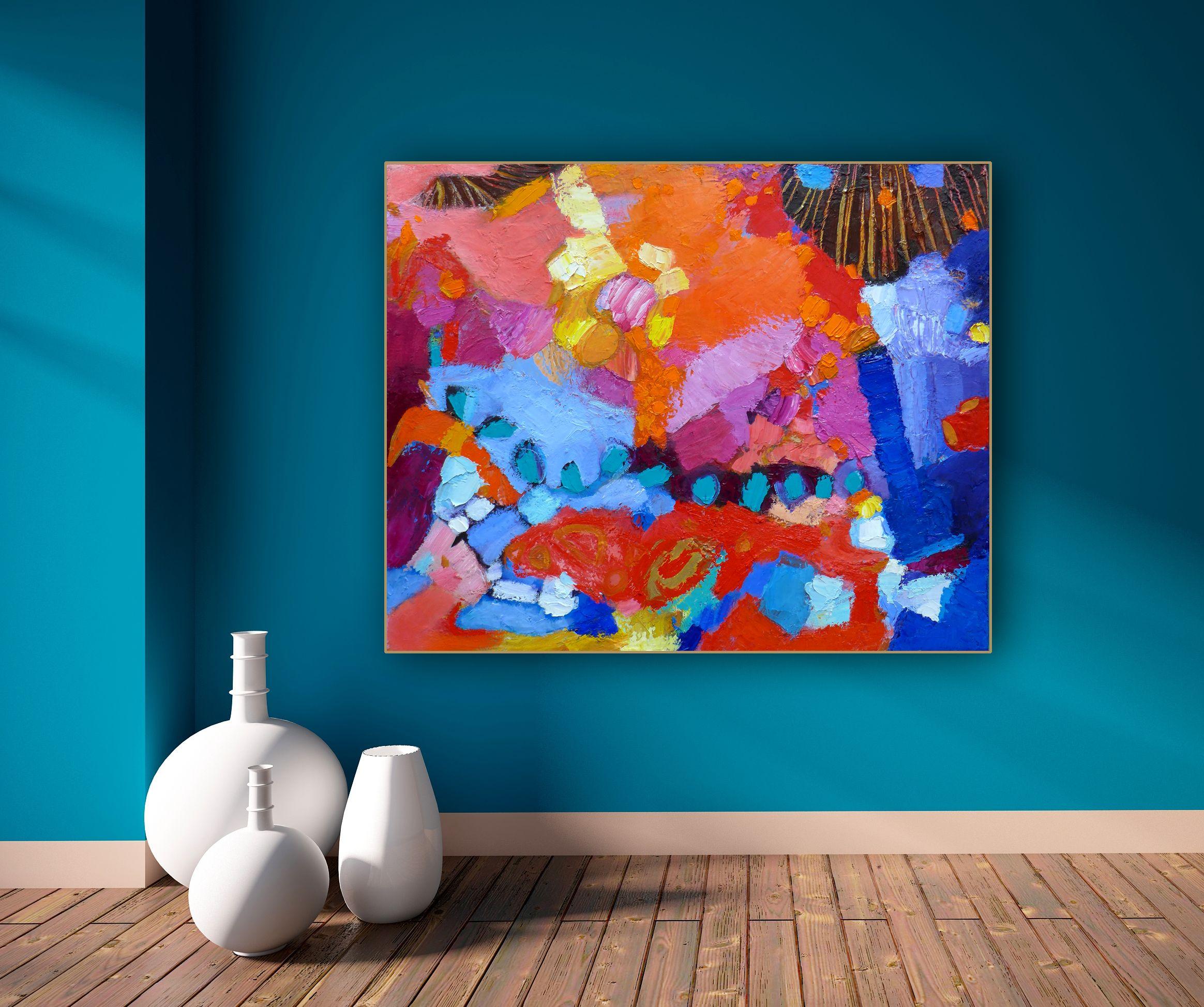 The Colors Throw A Party, Painting, Oil on Canvas 1