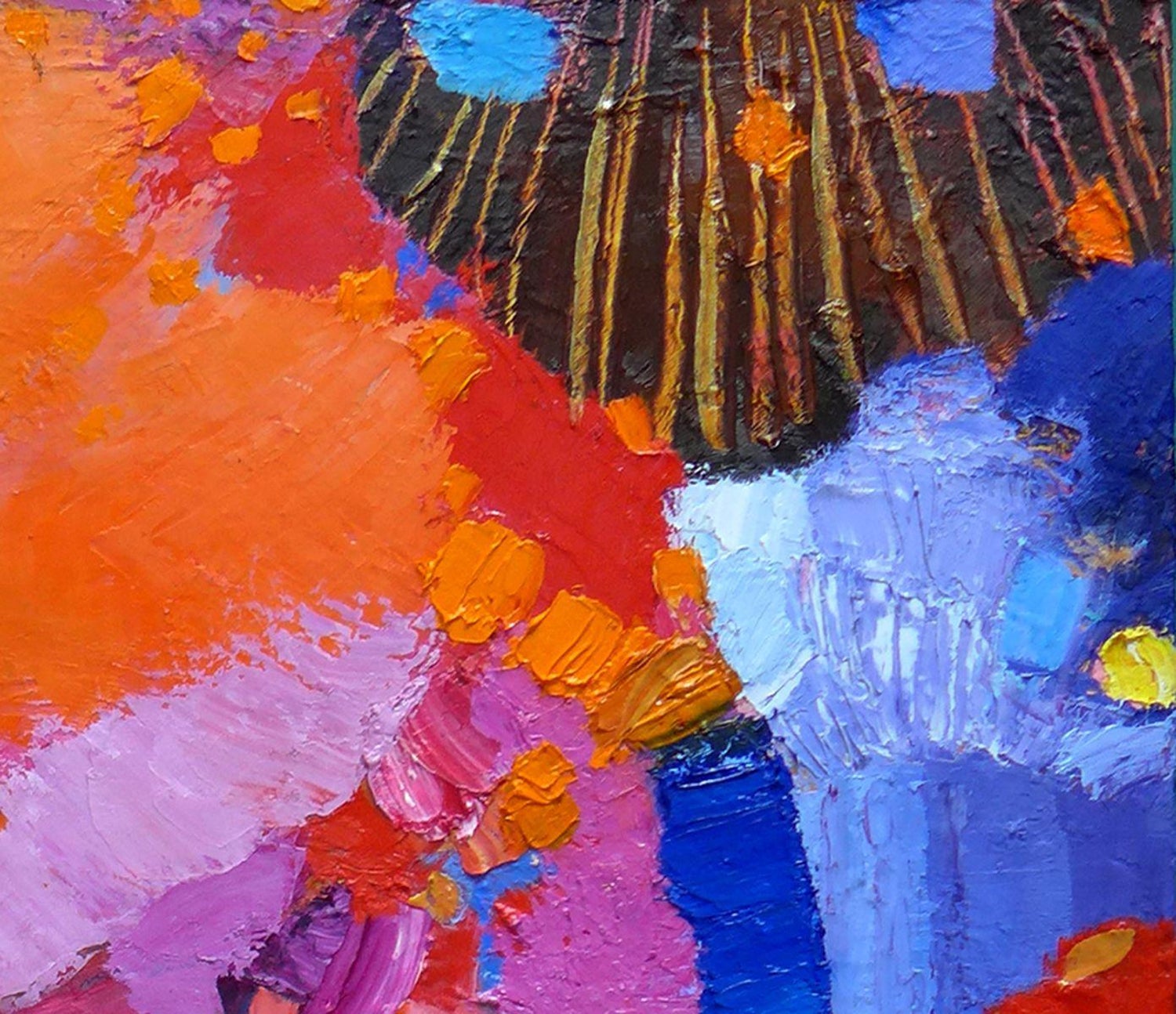 Valerie Erichsen Thomson The Colors Throw A Party Painting Oil