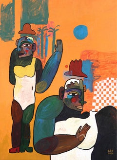 H.S.A.C  -  Abstract Colorful Figurative Painting