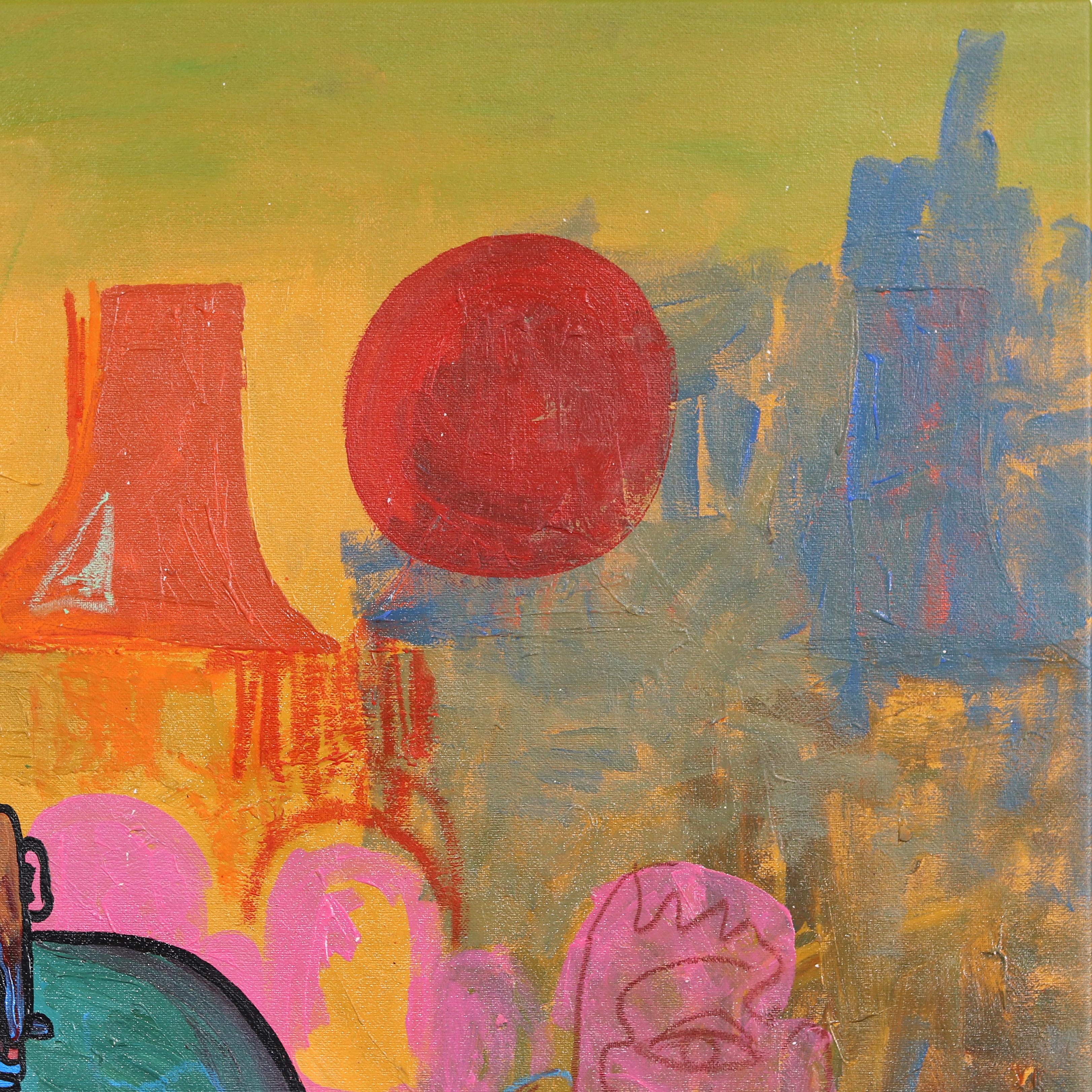 El enfoque único de Valerie Etitinwo de la pintura figurativa abstracta celebra la belleza poco convencional que se encuentra en la imperfección y la torpeza. La artista nigeriano-suiza utiliza colores llamativos y formas desordenadas para crear