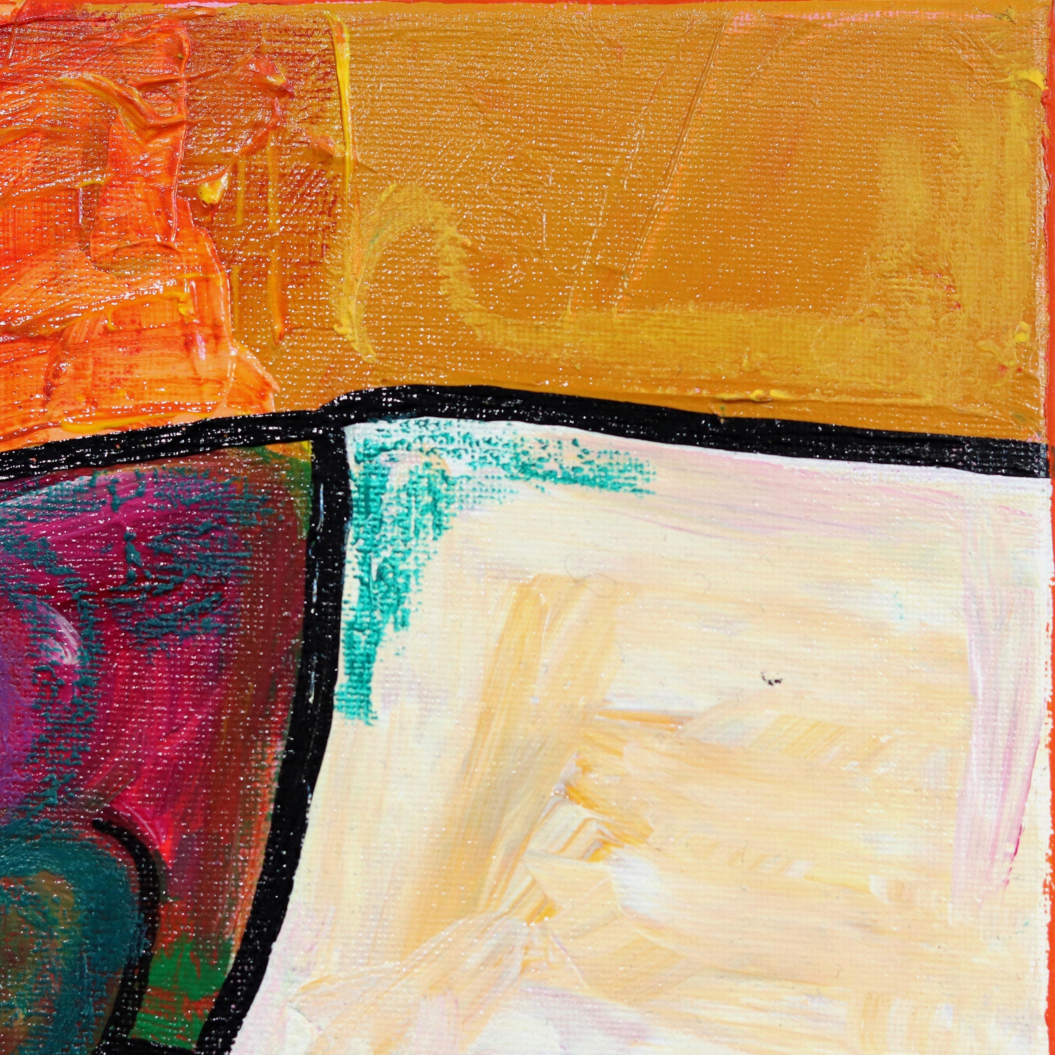 Autoservicio  -  Obra de arte figurativa abstracta de colores 2