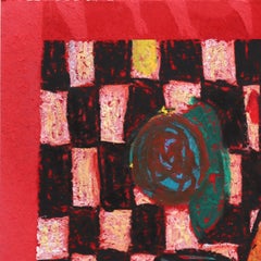 Still Life 5 - Original Bold Abstract Color Drenched Oil Pastel Artwork on Paper
