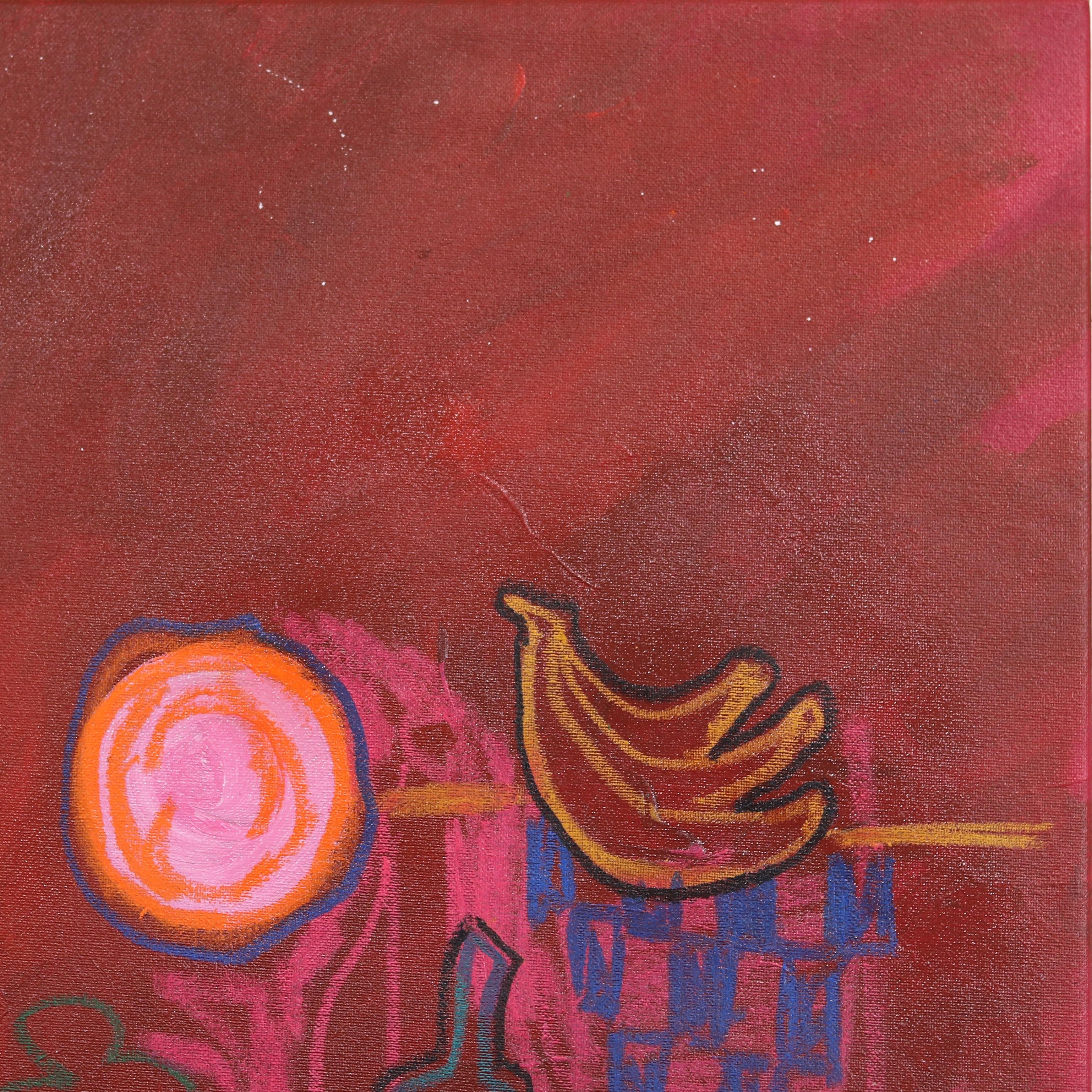 Vida subterránea  -  Pintura figurativa abstracta de colores - Painting Abstracto de Valerie Etitinwo