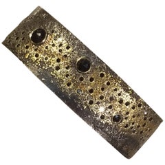 Valerie Fairchild, Sterling Silver, Gold and Diamond "Milky Way" Cuff Bracelet