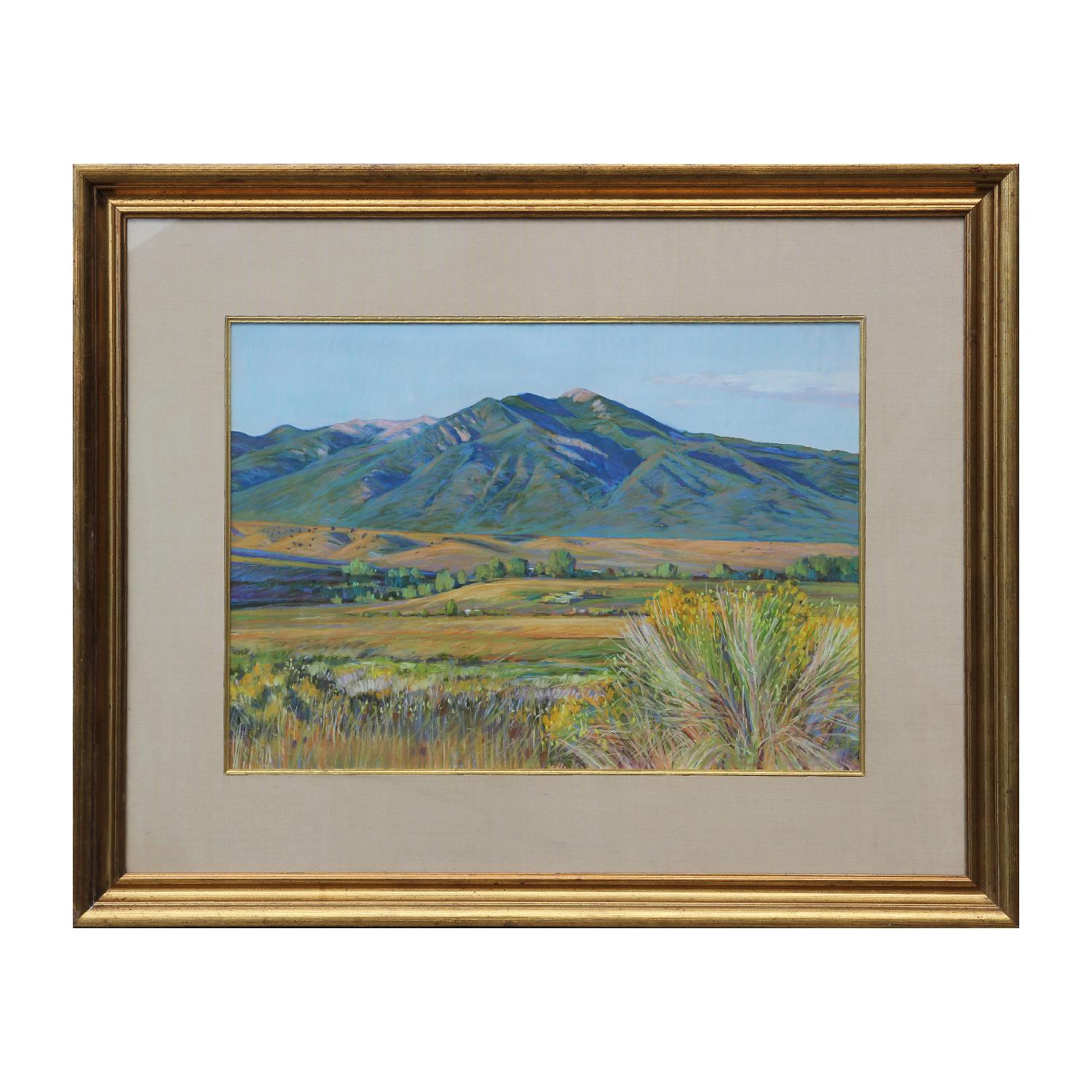 Naturalistic Pastel New Mexican Mountain Landscape