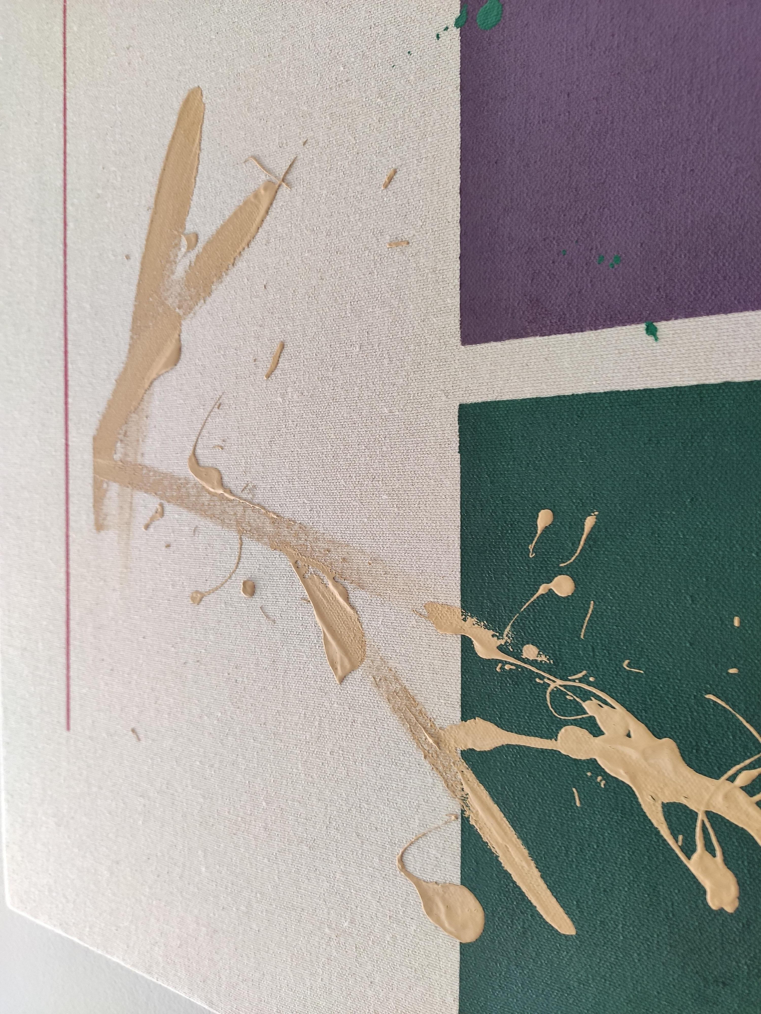 ABSTRACT Opera d'arte dai colori geometrici Artista contemporanea Valery Hudtwalcker in vendita 1