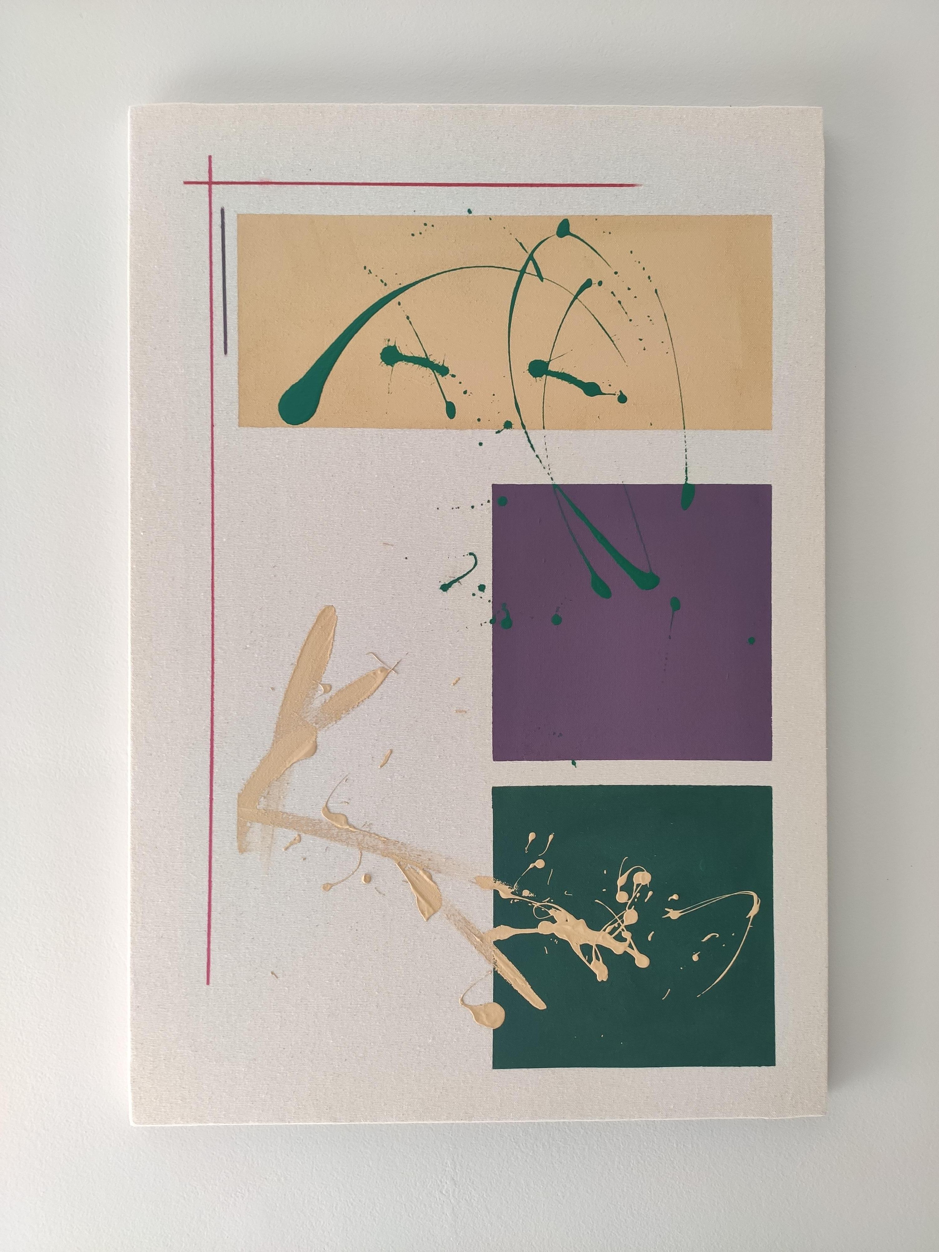 ABSTRACT Opera d'arte dai colori geometrici Artista contemporanea Valery Hudtwalcker in vendita 2