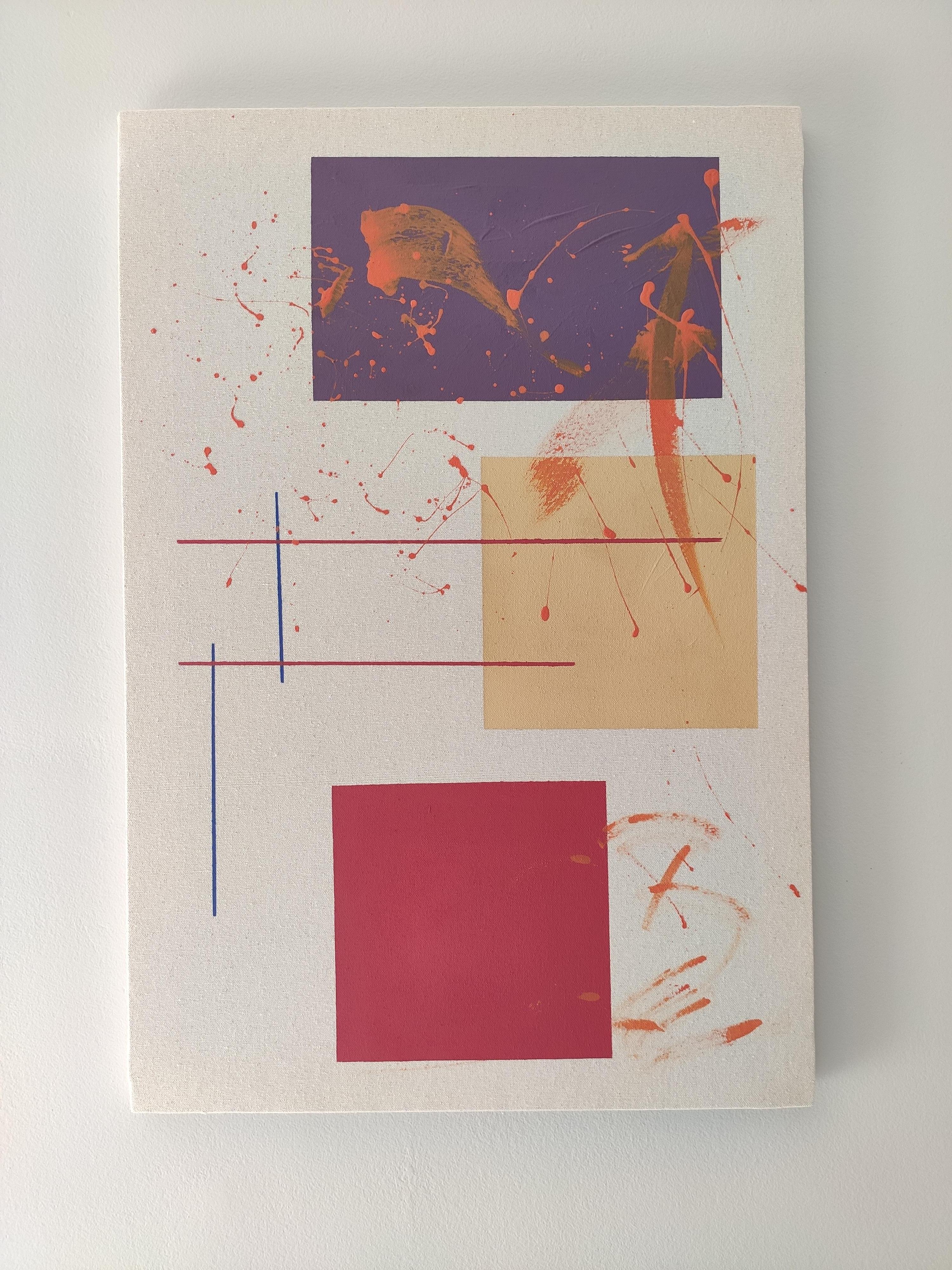 ABSTRACT Geometric Colors Opera d'arte dell'artista contemporanea Valery Hudtwalcker 2024 in vendita 4
