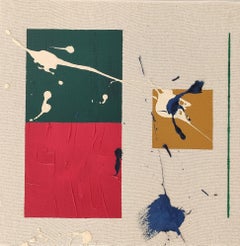 ABSTRACT Colores Geométricos Obra de Arte Artista Contemporánea Valerie Hudtwalcker