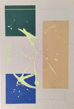 ABSTRACTO Colores Geométricos Obra de Arte Artista Contemporánea Valerie Hudtwalcker 2024