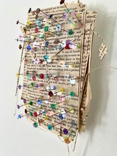 3D work on found book pages: 'Sheriff of Dykehole County'