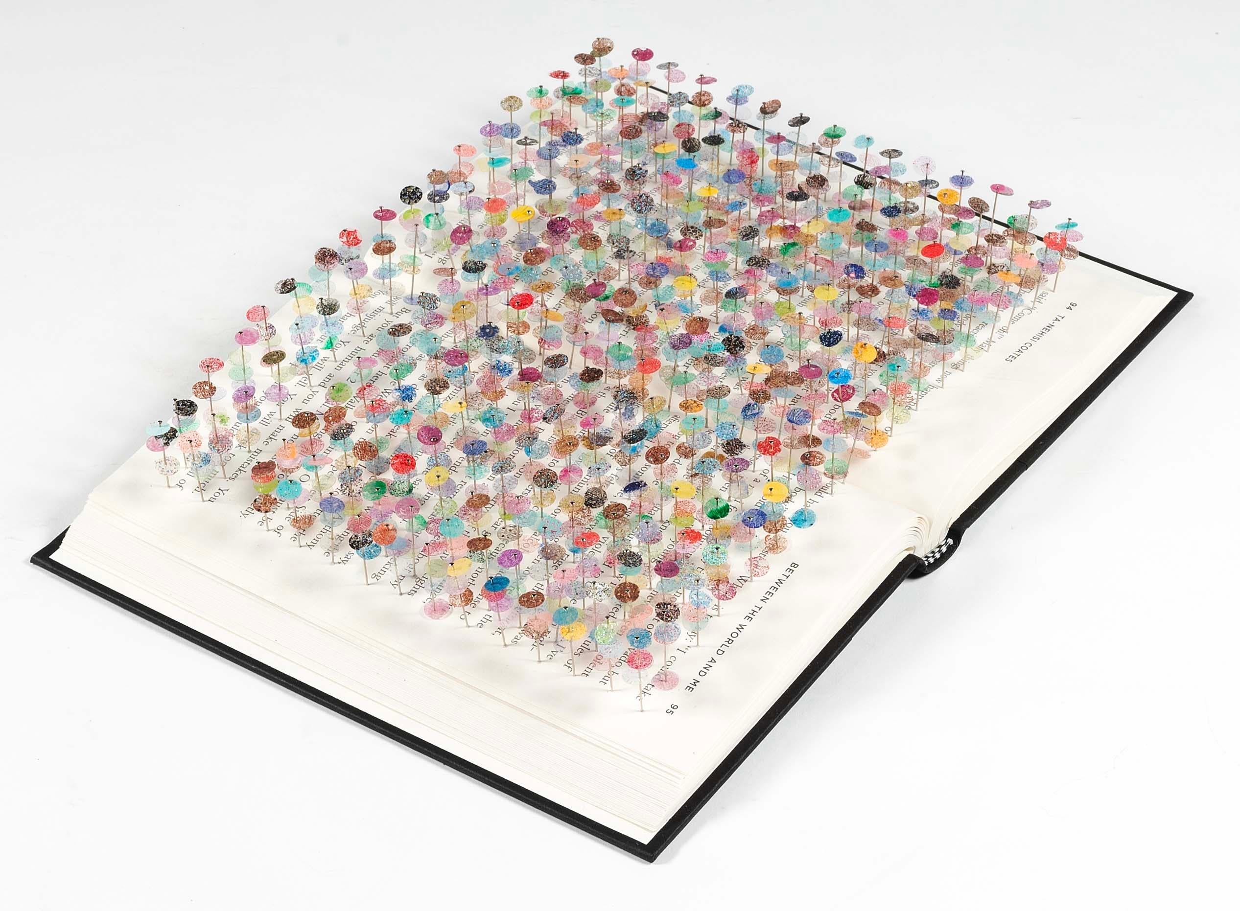 Fingerprint Book Sculpture: 'Between the World and Me" by Ta-Neshisi Coates
