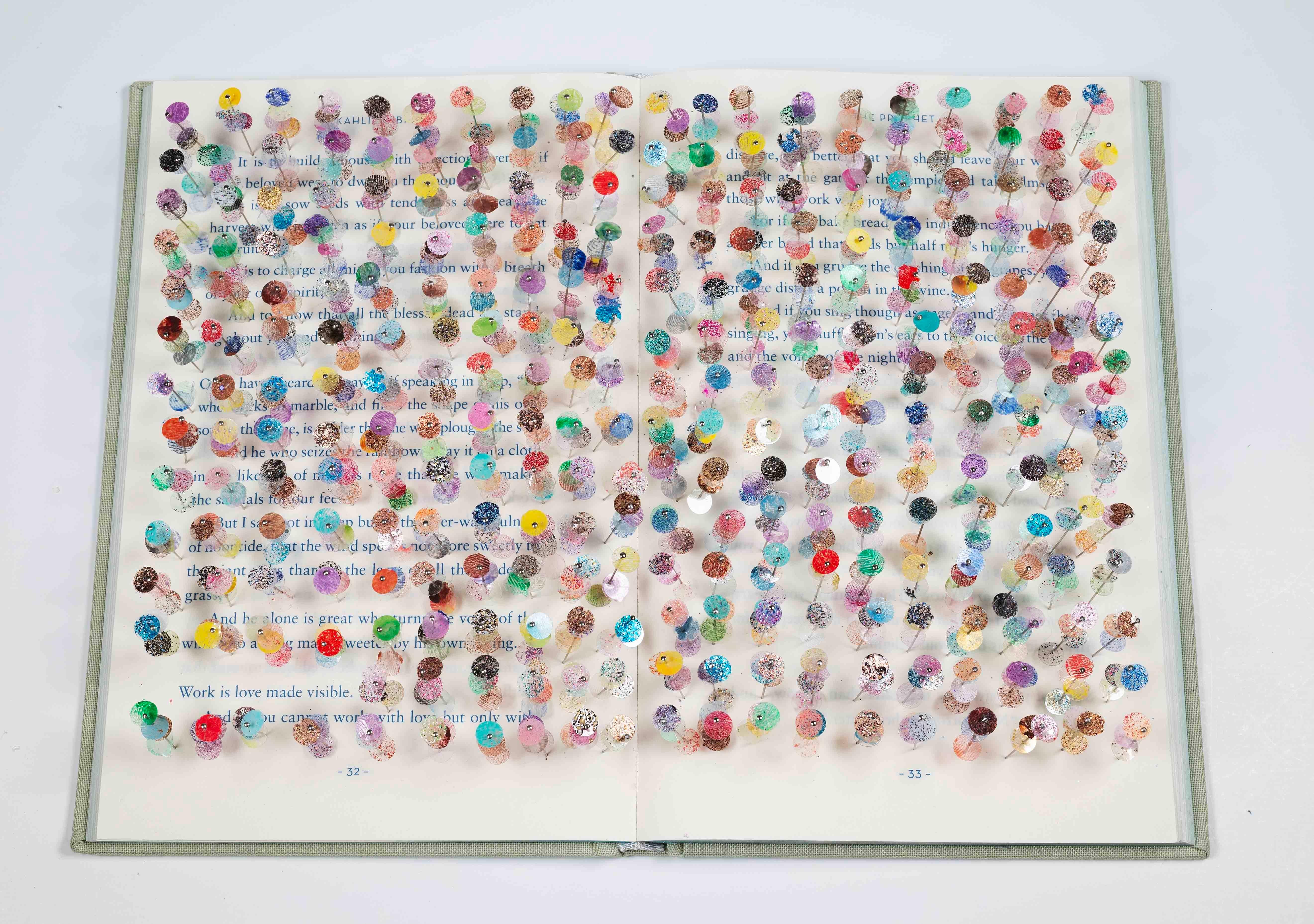 Fingerprint Book Sculpture: 'The Prophet