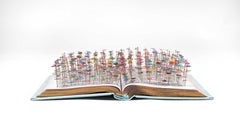 Fingerprint Book Sculpture: "The Scarlett Letter" by Nathaniel Hawthorne