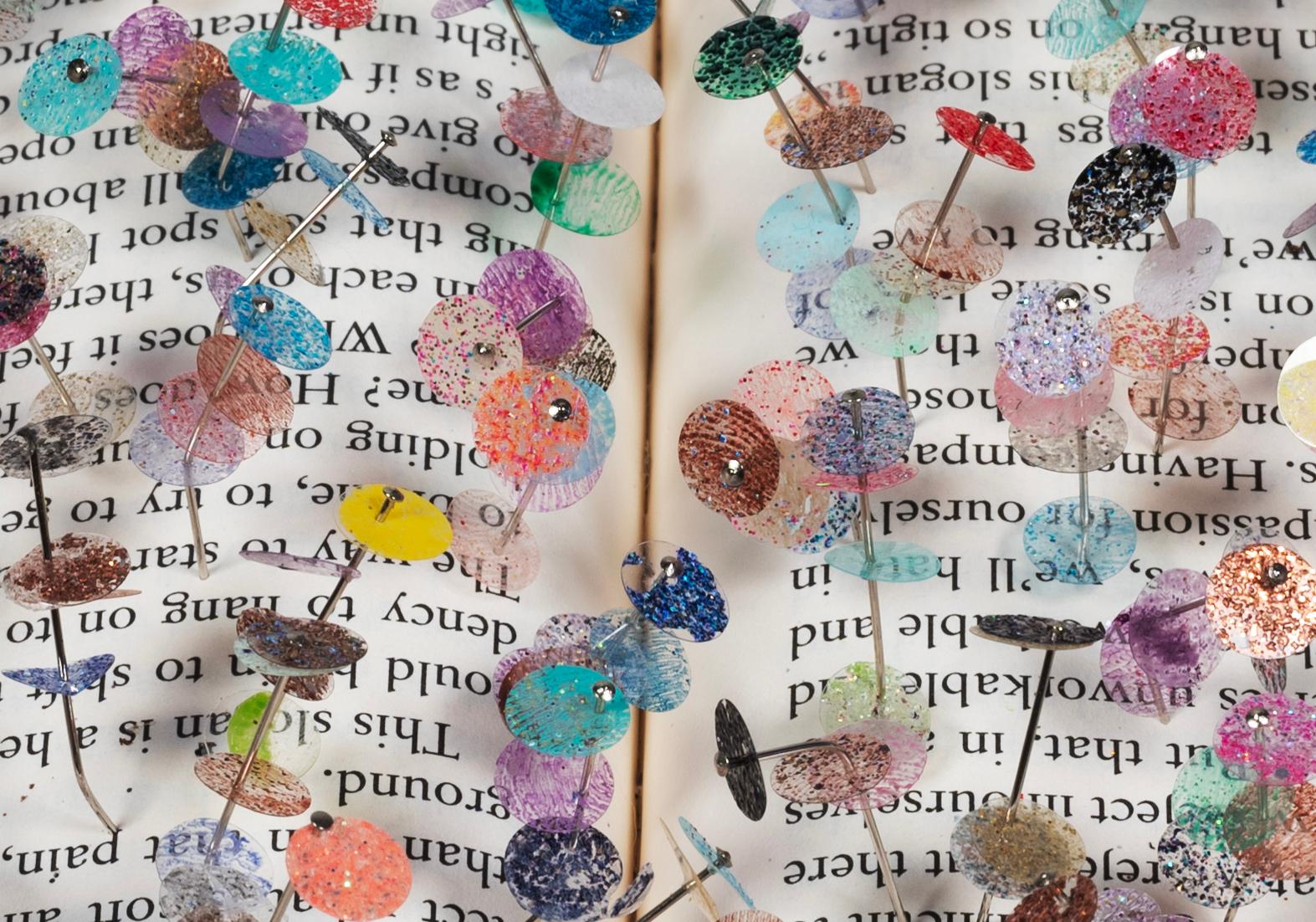 Fingerprint Book Sculpture: 'When Things Fall Apart