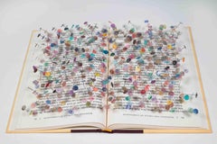 Fingerprint Book Sculpture: 'When Things Fall Apart" by Pema Chödrön