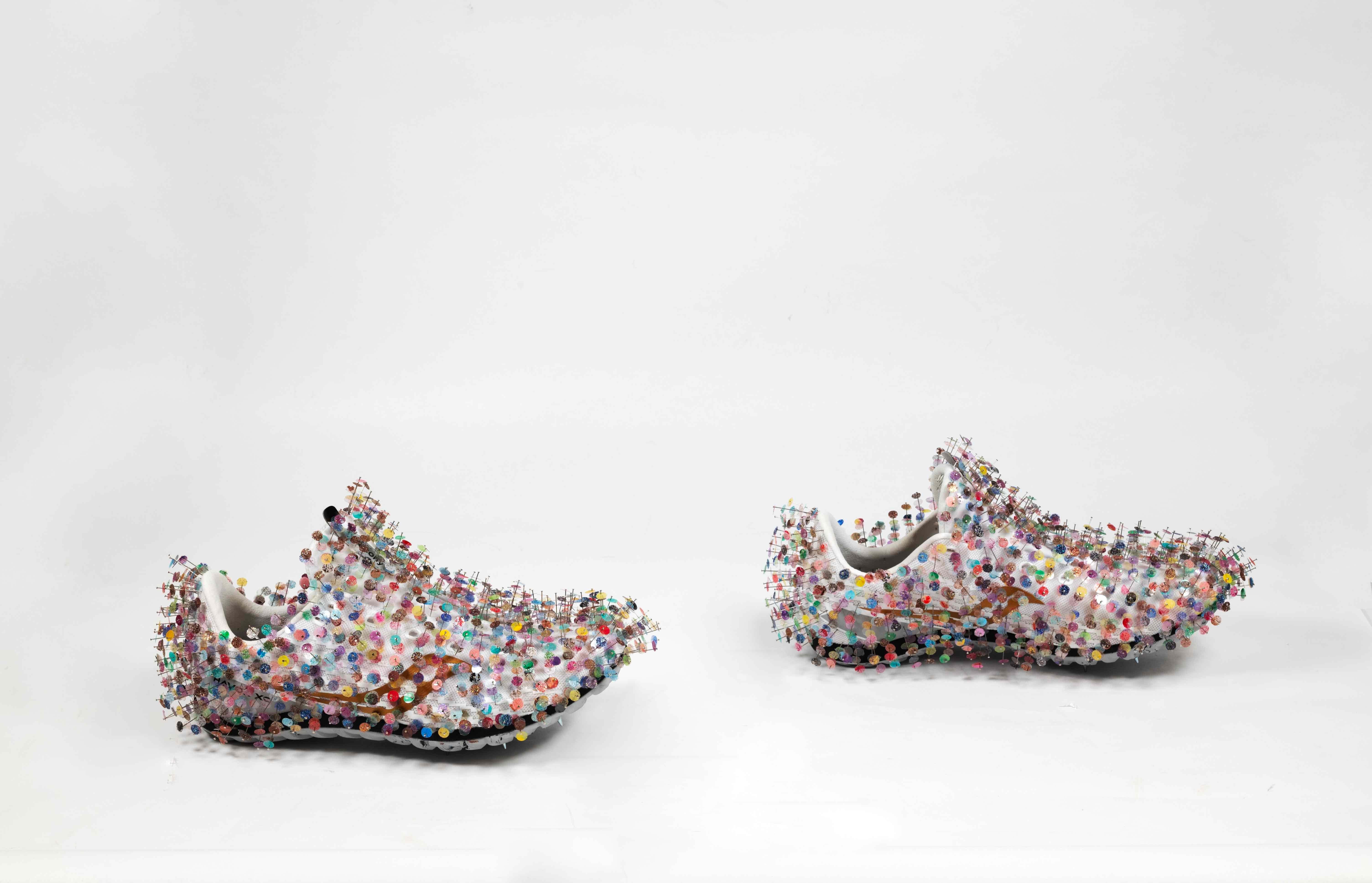 Fingerprint-pinned sneakers: 