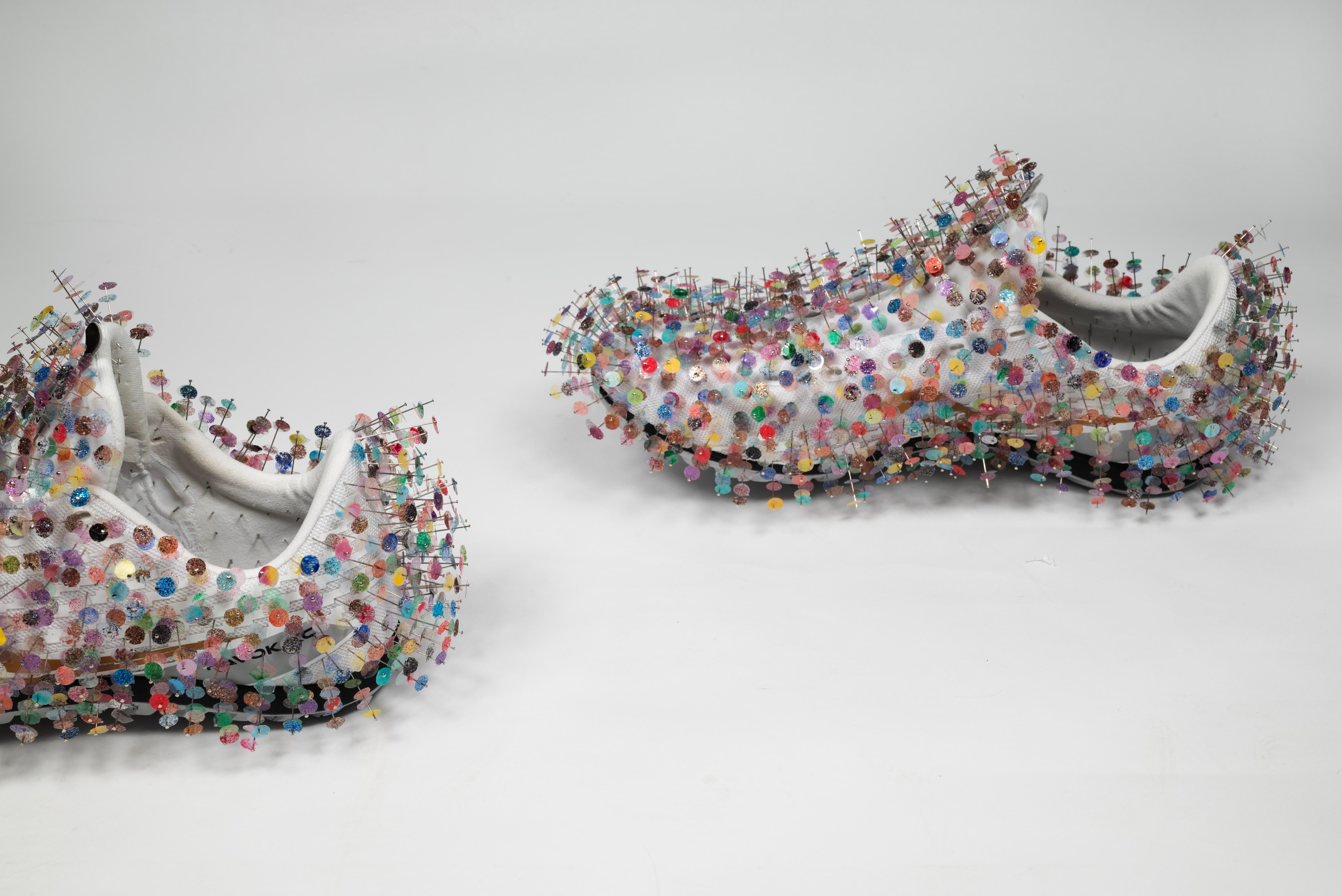 Fingerprint-pinned sneakers: 