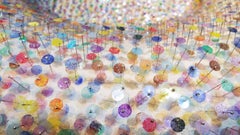 Gran escultura de huellas dactilares: "Silla