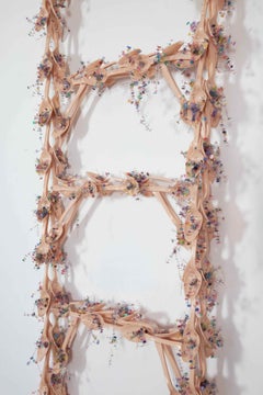 Large Ladder Sculpture: 'Fingerprint Pinned Ladder ( Great Escape 2)'
