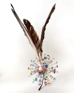 Small Sculpture: 'Fingerprint Pinned Cat Toy'