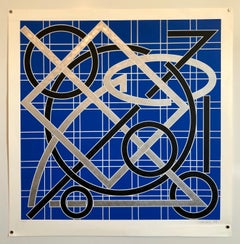 Post Minimalist Patter and Decoration Large Abstract Silkscreen Print
