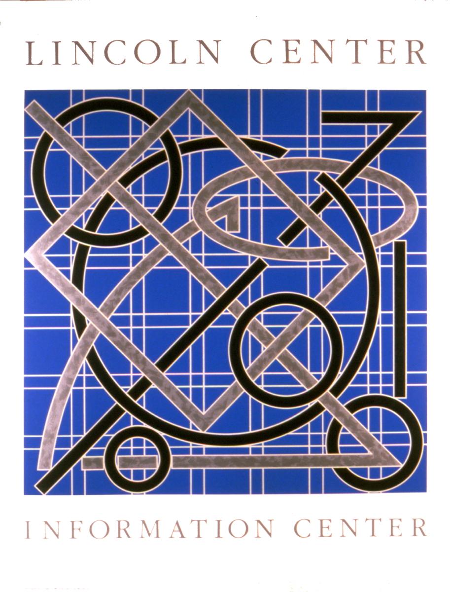 Si tratta di un poster in edizione speciale disegnato dall'artista Valerie Jaudon per il Lincoln Center Information Center nel 1986. Il poster, un'impressionante serigrafia, incorpora inchiostri tradizionali e metallici, con le aree argentate rese