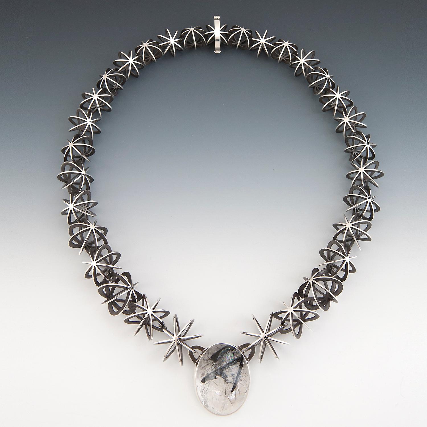 Valerie Jo Coulson Collana in argento con concatenazione di stelle in vendita 5