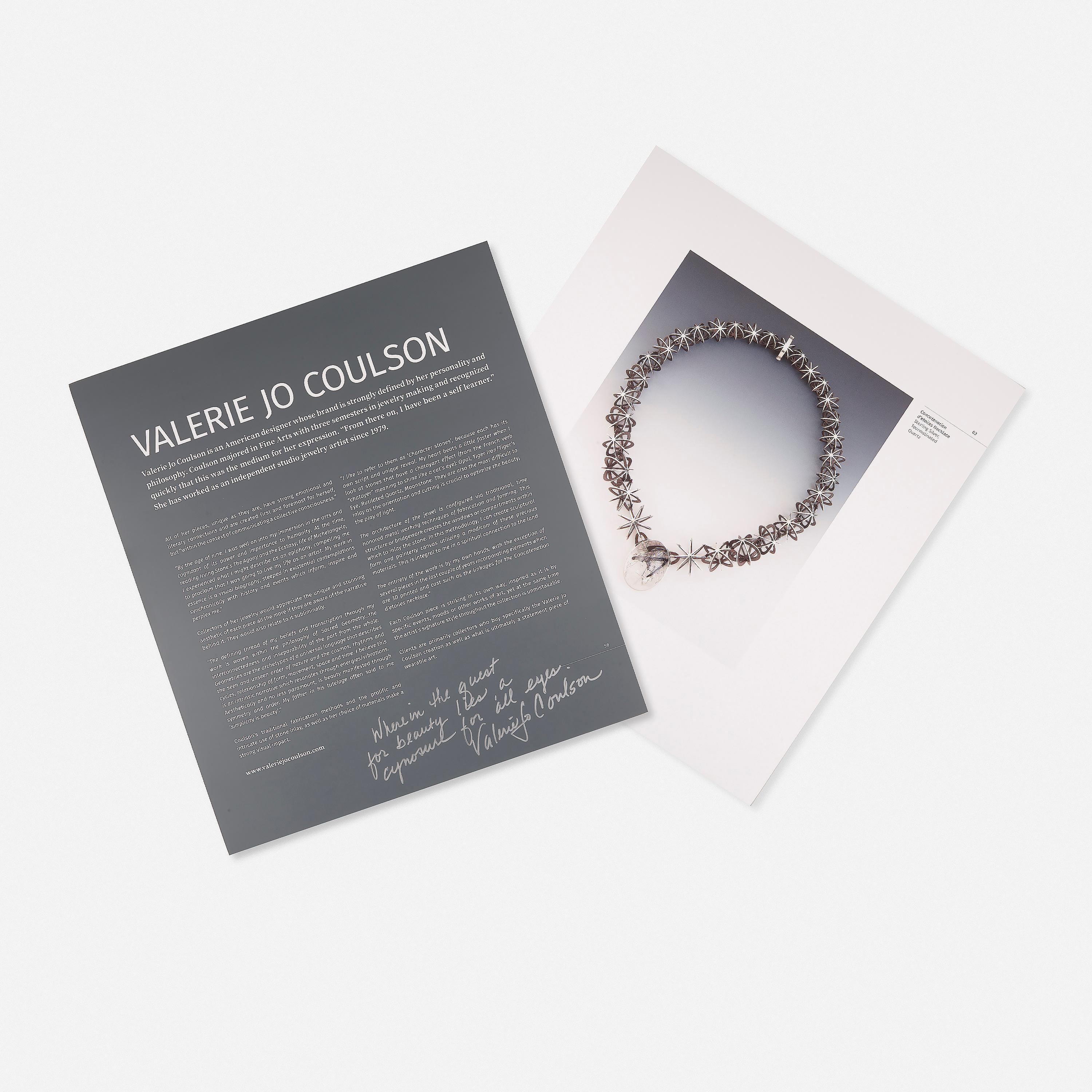 Donna Valerie Jo Coulson Collana in argento con concatenazione di stelle in vendita