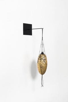 'Objet Trouvé II, ' Polystyrene, epoxy clay, paint, gold leaf, twine, sculpture