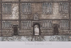 Bodleian Library, Université d'Oxford Gravure du 20e siècle par Valerie Thornton