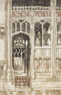 Valerie Thornton (1931-1991) - 1986 Aquatint, Tewkesbury Interior