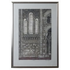 Valerie Thornton - Romsey Abbey Etching