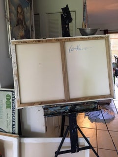 Una notte sul viale, Pittura, Olio su tela