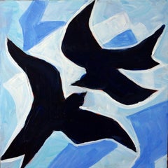 Amoureux, Painting, Acrylic on Wood Panel