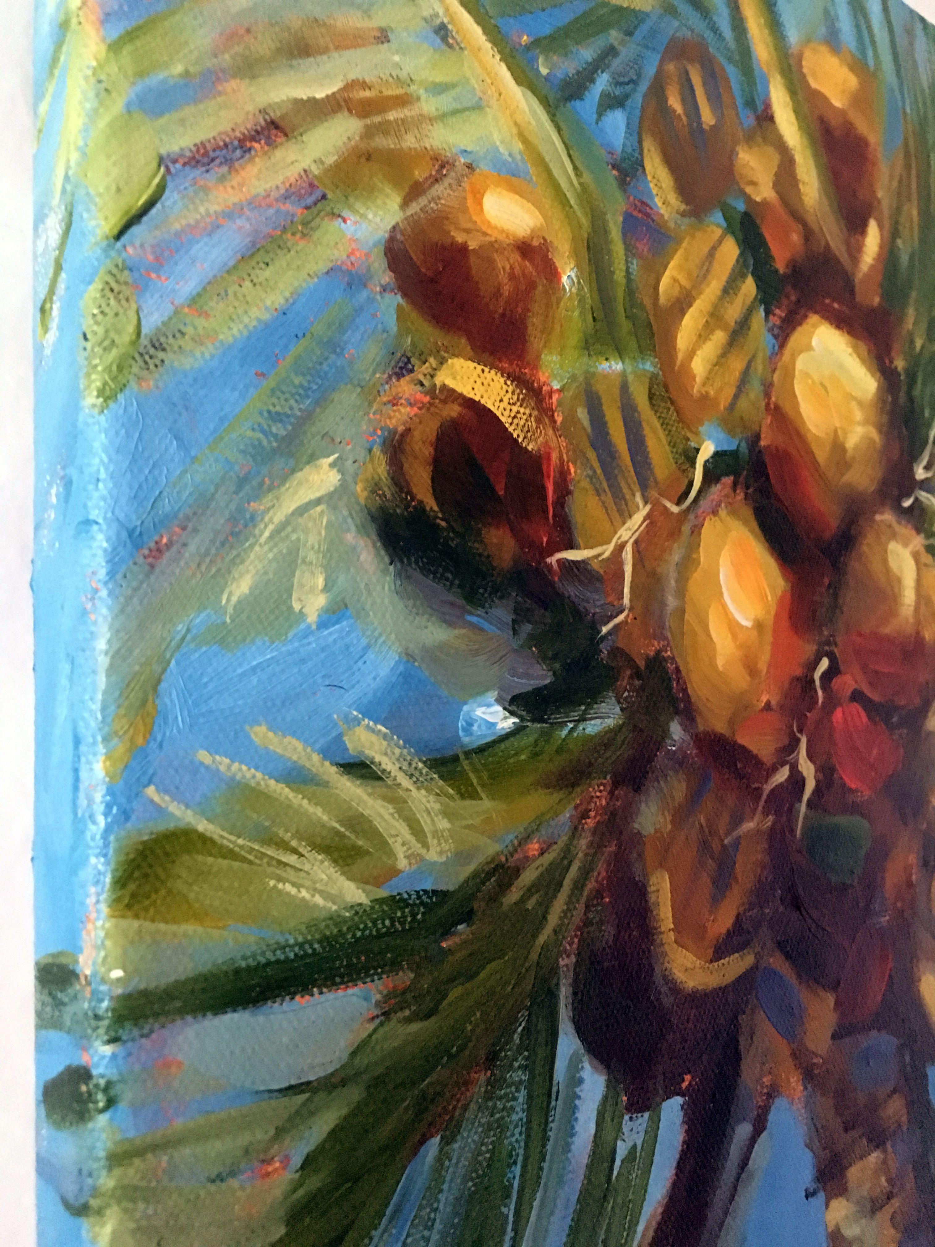 Coconuts 2, Gemälde, Öl auf Leinwand (Impressionismus), Painting, von Valerie Vescovi