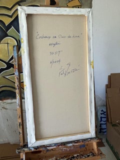 Corbeaux  au Clare de Lune, Pittura, Acrilico su tela