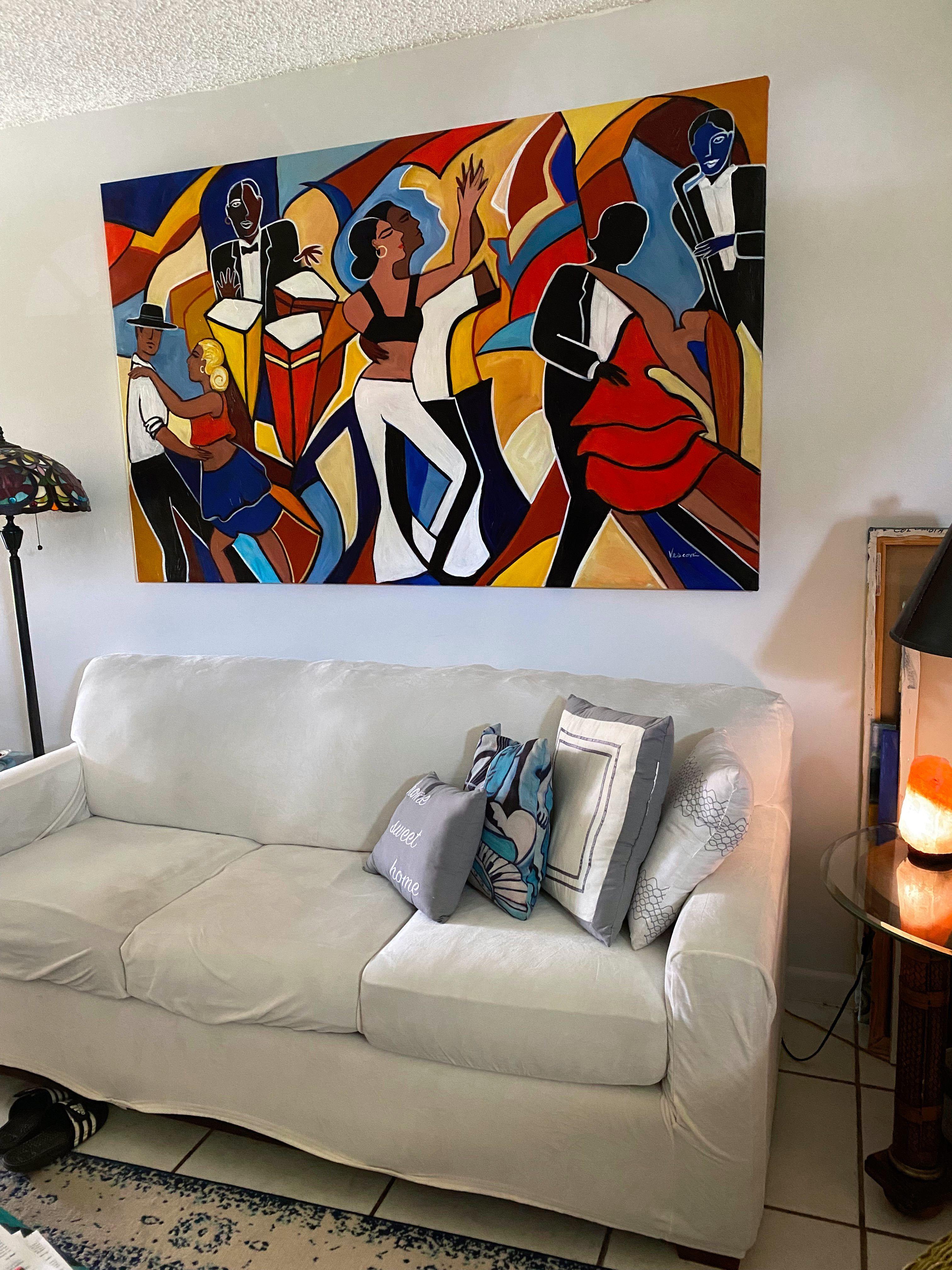Crazy Hot, Pittura, Acrilico su tela - Painting Contemporaneo di Valerie Vescovi