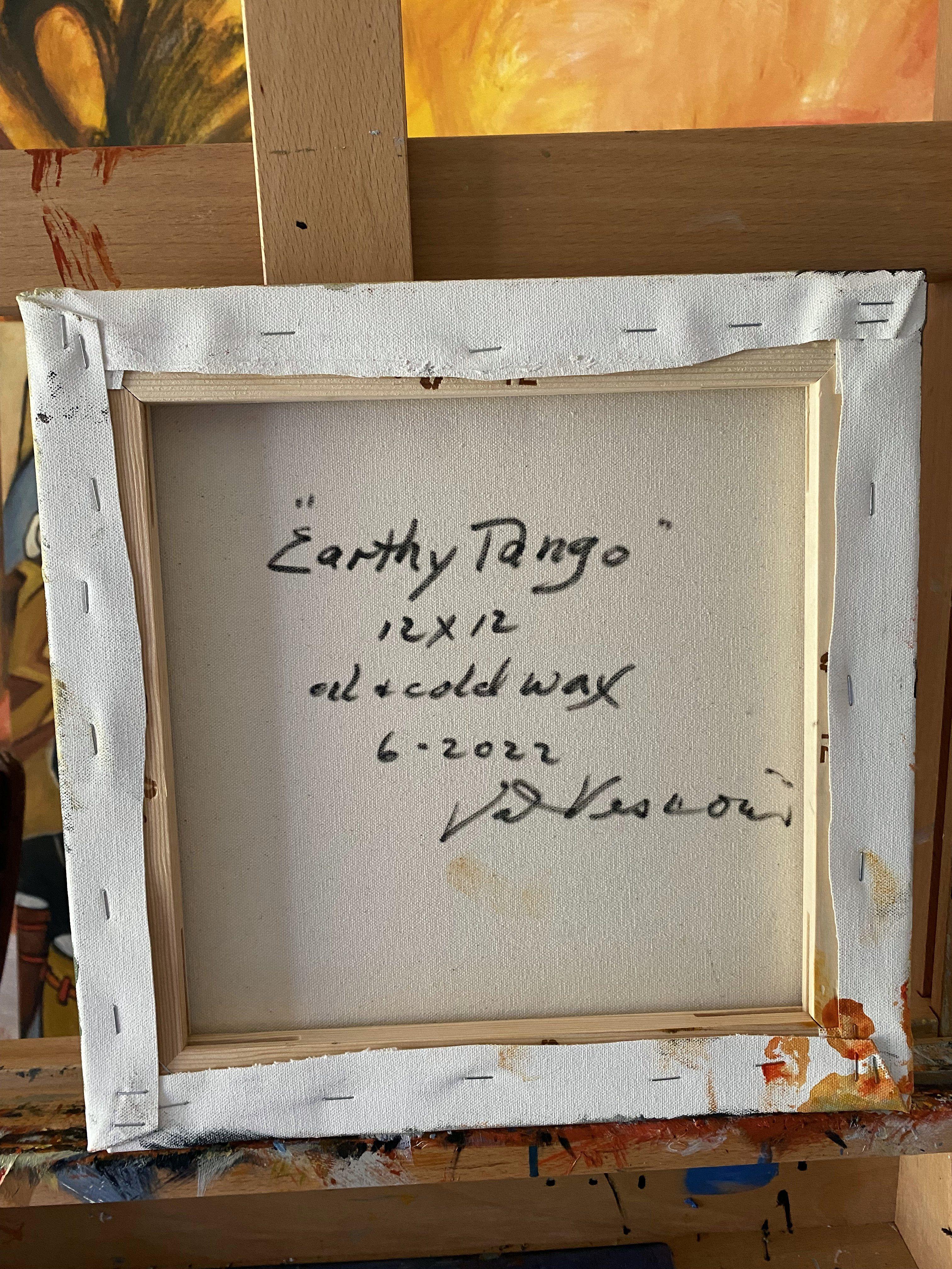 Earthy Tango, Gemälde, Öl auf Leinwand (Zeitgenössisch), Painting, von Valerie Vescovi