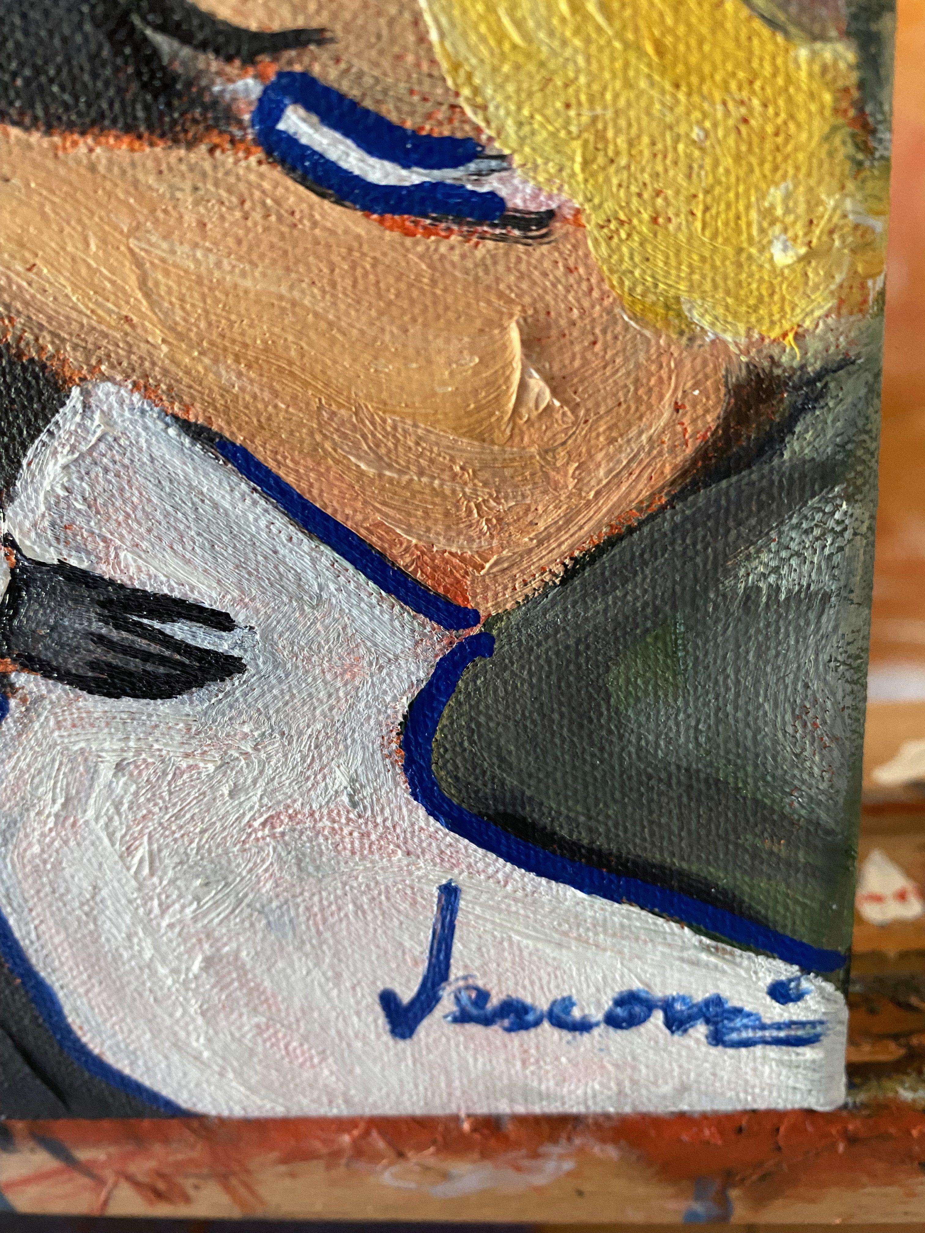 Earthy Tango, Gemälde, Öl auf Leinwand im Angebot 1