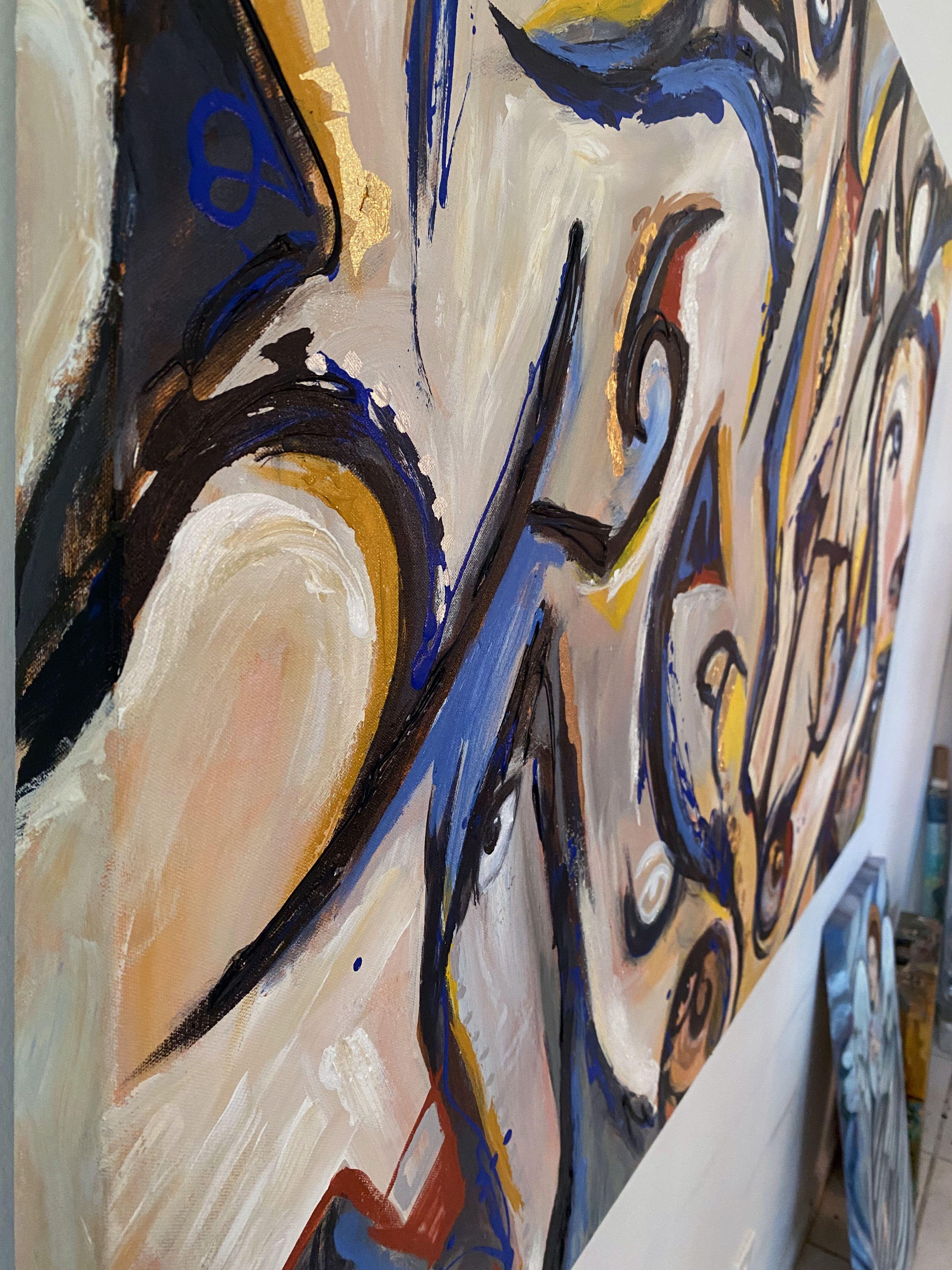 Eyes on Us, Painting, Acrylic on Canvas For Sale 2