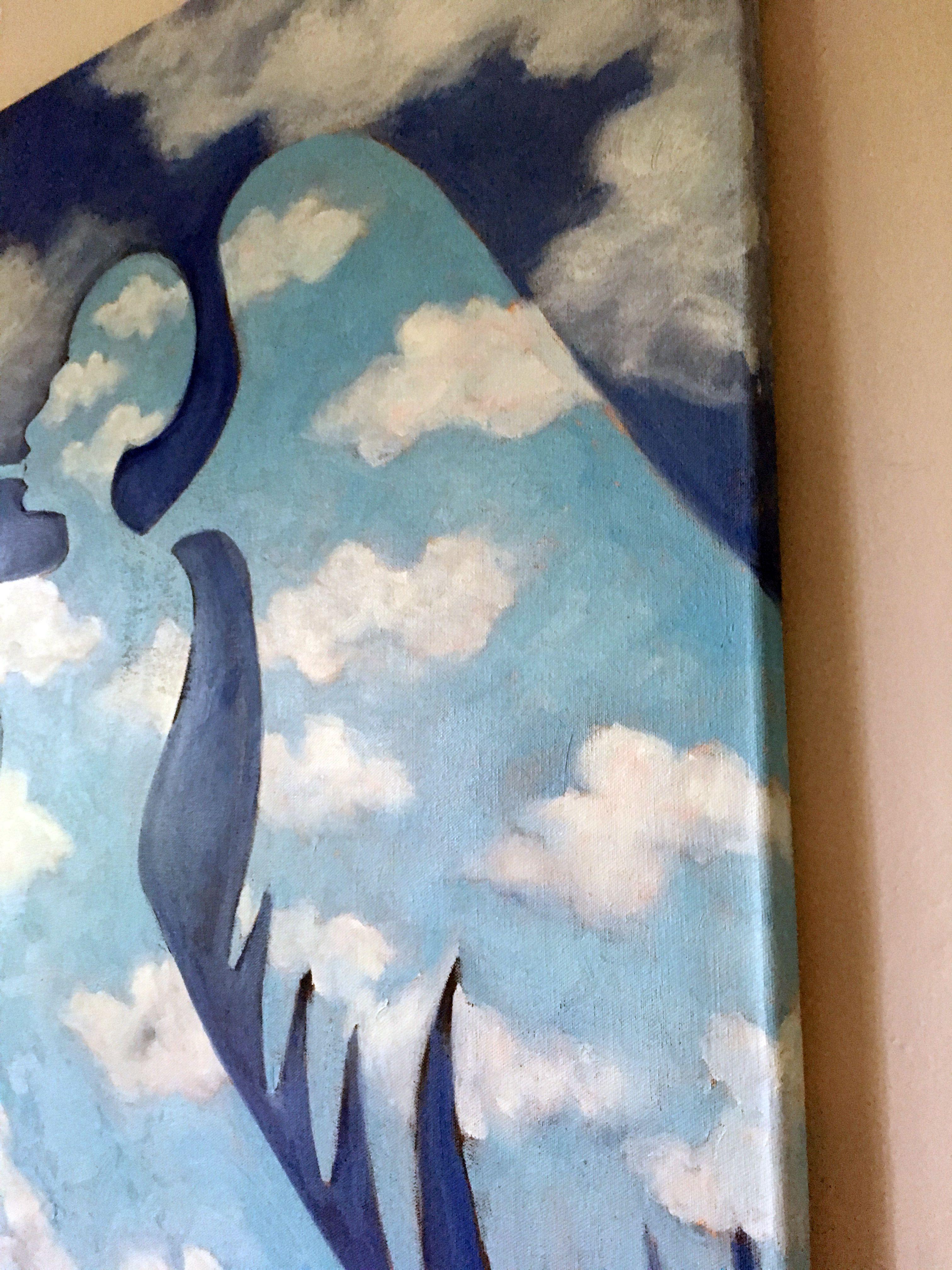Gabe in the Clouds, Painting, Oil on Canvas For Sale 1